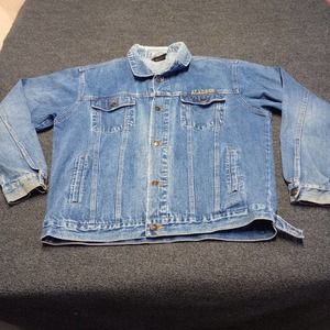 Vintage Aladdin Las Vegas‎ Denim Trucker Jacket Casino Hotel 90s